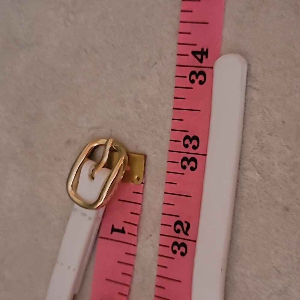 Free with any bundle! Lilly Pulitzer white patent leather belt with bow - Picture 9 of 11